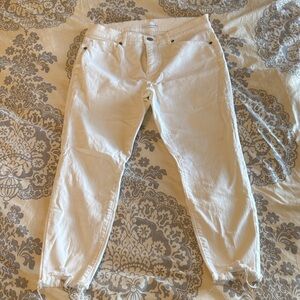 LOFT White Skinny Jeans